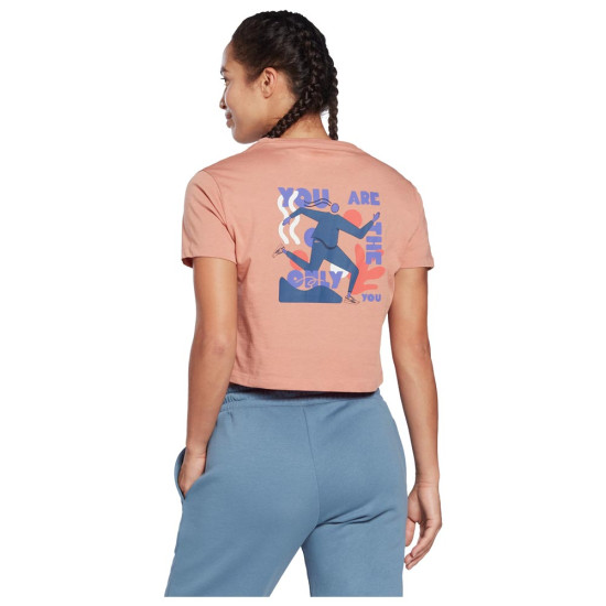 Reebok Γυναικεία κοντομάνικη μπλούζα TE Graphic Tee Reebok Γυναικεία κοντομάνικη μπλούζα TE Graphic Tee